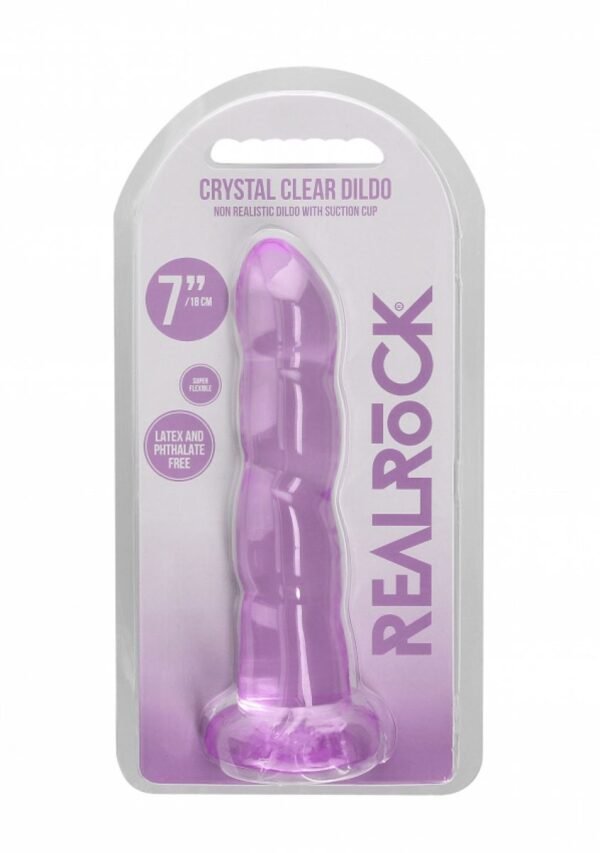 REALROCK - NON REALISTIC DILDO 17 CM PURPLE - Image 4