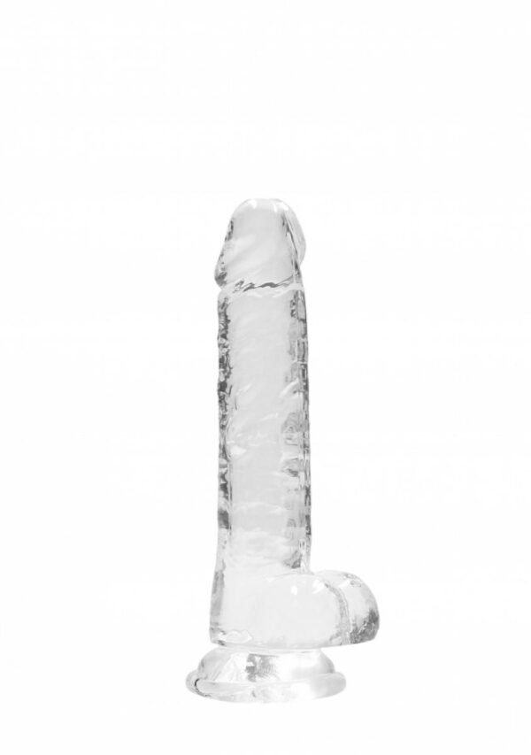 REALROCK - REALISTIC DILDO WITH BALLS CLEAR 17CM