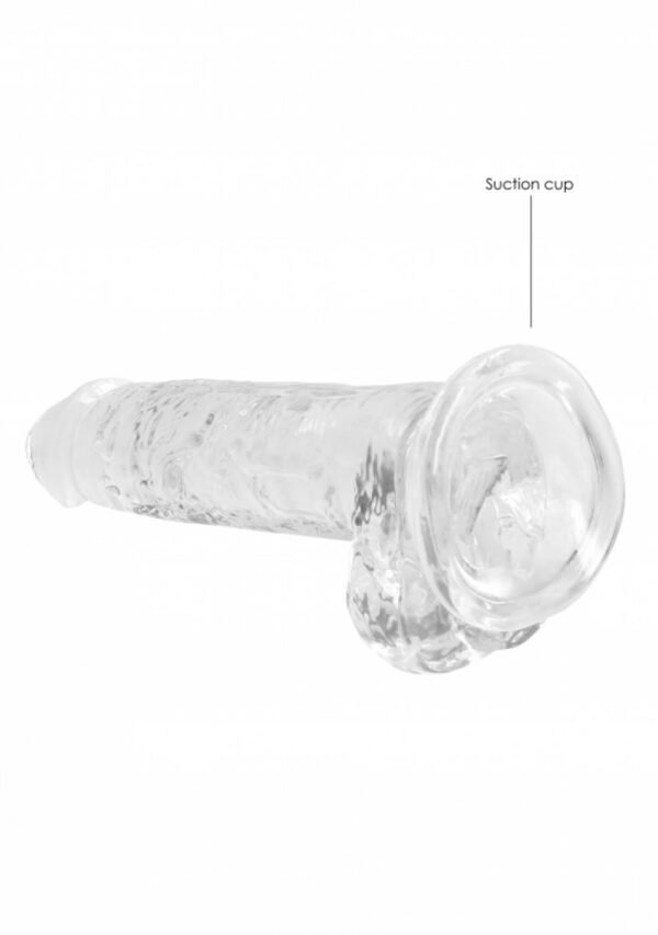 REALROCK - REALISTIC DILDO WITH BALLS CLEAR 17CM - Image 3