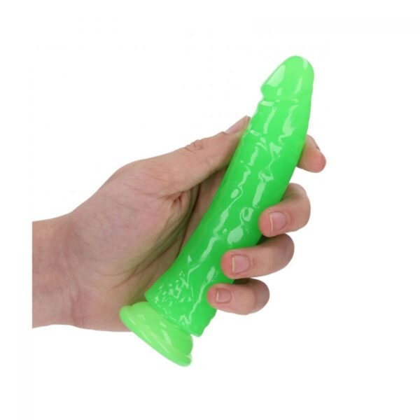 REALROCK GLOW IN THE DARK - REALISTIC DILDO 17,5 CM GREEN - Image 2