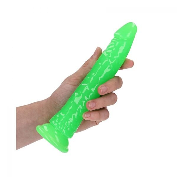 REALROCK GLOW IN THE DARK - REALISTIC DILDO 17,5 CM GREEN