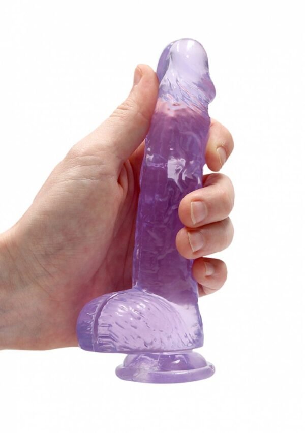 REALROCK - REALISTIC DILDO WITH BALLS PURPLE 15 CM - Image 2