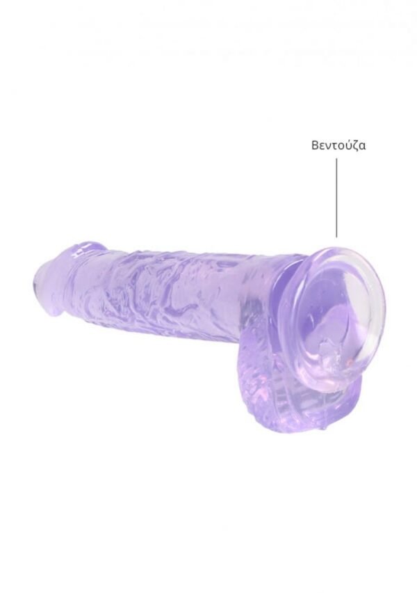 REALROCK - REALISTIC DILDO WITH BALLS PURPLE 15 CM - Image 3