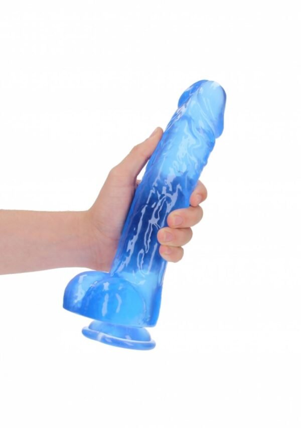 REALROCK – REALISTIC DILDO WITH BALLS BLUE 25,4 CM - Image 2