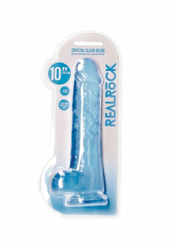 REALROCK – REALISTIC DILDO WITH BALLS BLUE 25,4 CM - Image 4